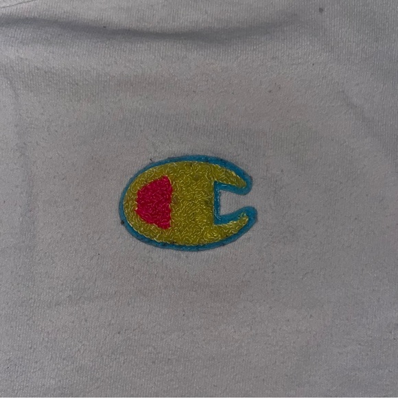 CHAMPION reverse weave white logo crop top - Picture 3 of 4